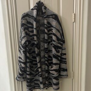 Zadig & Voltaire Black and Gray Patterned Knit